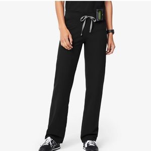 Black size small/tall livingston fig scrub pants